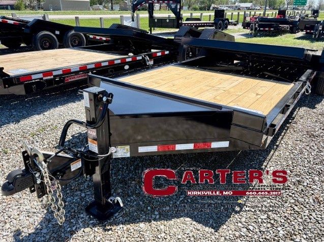 26610 *NEW* 2026 83" X 16' TILT + 6' STATIONARY (22' TOTAL) T/A 15,400 GVWR TB SERIES EQUIPMENT TRAILER *INCLUDES 5 YEAR FRAME WARRANTY!*
