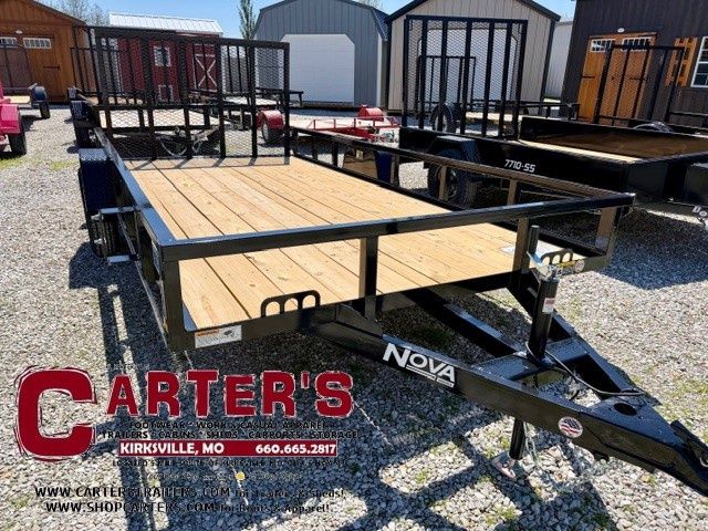 26878 *NEW* 2026 NOVA BY MIDSOTA 82" X 14' S/A UTILITY TRAILER W/ 4' SPRING-ASSISTED RAMP GATE!