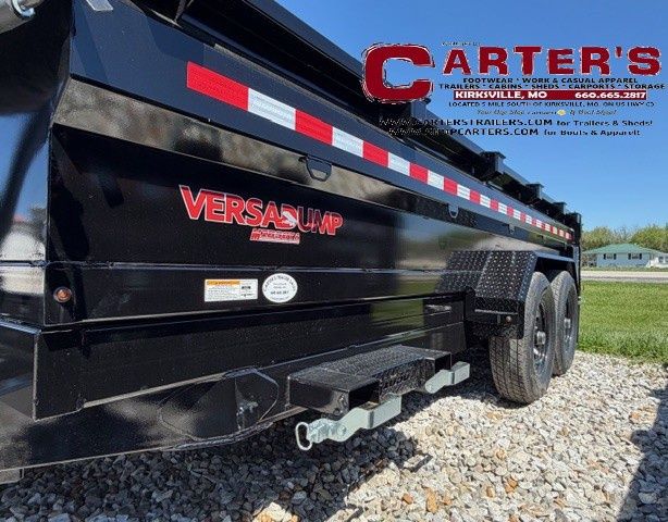 26781 *NEW* 2026 MIDSOTA 82" X 16' T/A 15,400 GVWR TELESCOPIC LIFT VERSA DUMP TRAILER *INCLUDES 5 YEAR FRAME WARRANTY!*