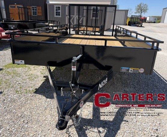 26877 *NEW* 2026 NOVA BY MIDSOTA 82" X 14' S/A SOLID SIDED UTILITY TRAILER W/ 4' SPRING-ASSISTED RAMP GATE!