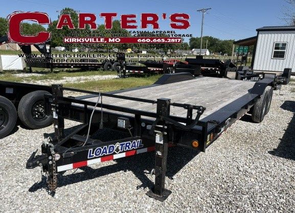 63548 ~*PRE-OWNED*~ 2022 LOAD TRAIL 102" X 22' + 2' DOVE 14,000 GVWR EQUIPMENT TRAILER