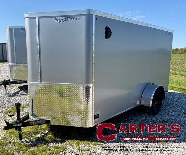 77928 *NEW* 2026 DOOLITTLE 6' X 12' S/A CARGO TRAILER (SILVER) W/ REAR RAMP DOOR &amp; SIDE DOOR *INCLUDES 5 YEAR FRAME WARRANTY!*