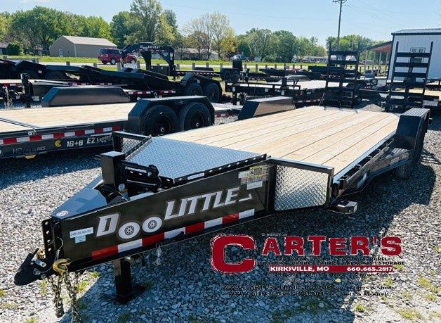 77935 *NEW* 2026 DOOLITTLE 82" X 18' + 2' DOVE XTREME 14,000 GVWR EQUIPMENT TRAILER W/ 5' HEAVY DUTY FLIP-UP RAMPS! *INCLDUES 5 YEAR FRAME WARRANTY!*