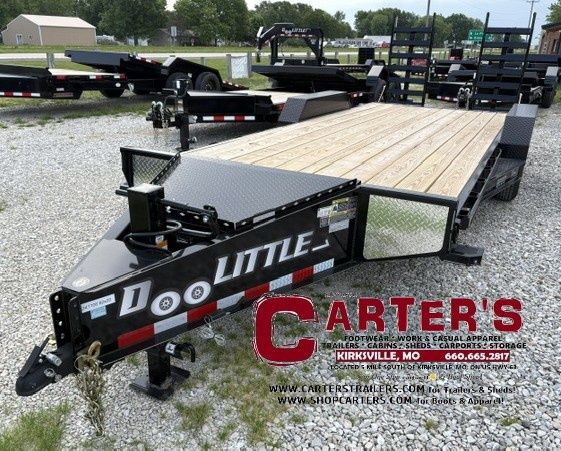 76273 *NEW* 2026 DOOLITTLE 82" X 18' + 2' DOVE XTREME 14,000 GVWR EQUIPMENT TRAILER W/ 5' HEAVY DUTY FLIP-UP RAMPS! *INCLDUES 5 YEAR FRAME WARRANTY!*