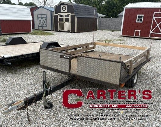 7966MO ~*PRE-OWNED*~ 2012 HOMEMADE 72" X 8' S/A TILT UTILITY TRAILER ~*HANDYMAN SPECIAL*~