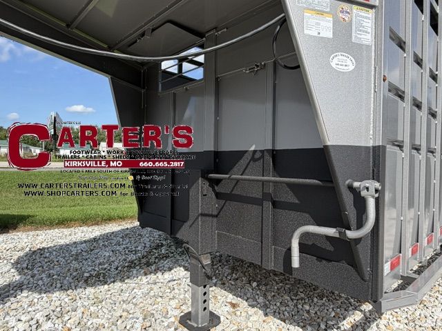 34691 *NEW* 2026 TRAVALONG 6'8" X 20' GOOSENECK STOCK TRAILER