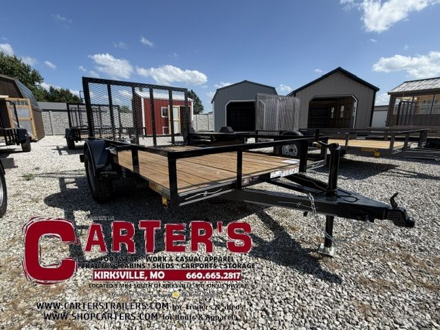 67540 *NEW* 2026 KEARNEY 77" X 10' S/A STANDARD DUTY ANGLE-TOP UTILITY TRAILER W/ 4' SPRING-ASSISTED RAMP GATE *INCLUDES 2 YEAR MANUFACTURER'S WARRANTY!