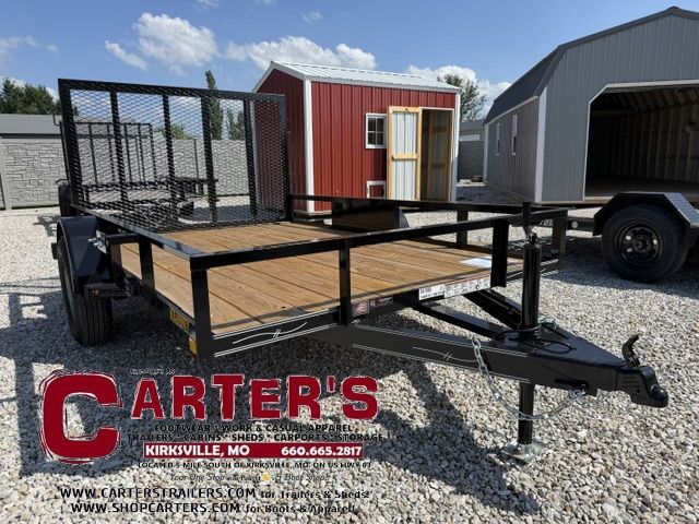 67539 *NEW* 2026 KEARNEY 77" X 10' S/A STANDARD DUTY ANGLE-TOP UTILITY TRAILER W/ 4' SPRING-ASSISTED RAMP GATE *INCLUDES 2 YEAR MANUFACTURER'S WARRANTY!