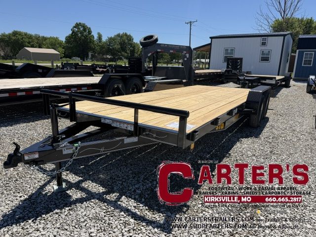 67529 *NEW* KEARNEY 83" X 20' (18' FLAT + 2' DOVETAIL) T/A STANDARD DUTY CAR HAULER TRAILER (BLACK) - *INCLUDES 2 YEAR MANUFACTURER'S FRAME WARRANTY!*