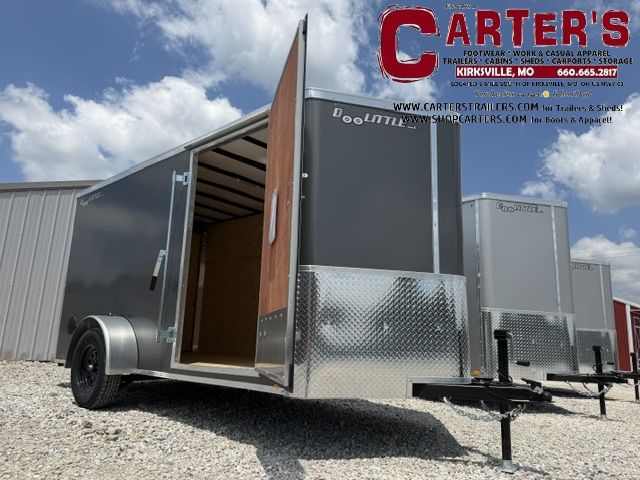 78662 *NEW* 2027 DOOLITTLE 6' X 12' S/A CARGO TRAILER (CHARCOAL GRAY) W/ REAR RAMP DOOR &amp; SIDE DOOR *INCLUDES 5 YEAR FRAME WARRANTY!*