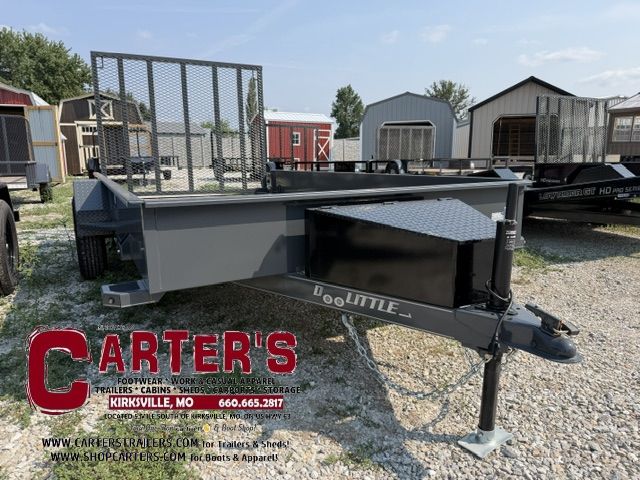 78764 *NEW* 2027 DOOLITTLE 77" X 12' S/A SS SERIES UTILITY TRAILER (GRAY) W/ 5' EZ-LIFT SPRING-ASSISTED RAMP GATE! *5 YEAR FRAME WARRANTY!*