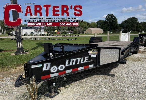 78850 *NEW* 2027 DOOLITTLE 82" X 16' TILT + 8' STATIONARY 16,000 GVWR EZ LOADER GT EQUIPMENT TRAILER *INCLUDES 5 YEAR FRAME WARRANTY!*