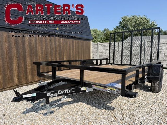 78905 *NEW* 2027 DOOLITTLE 84" X 12' S/A TUBE-TOP UTILITY TRAILER W/ 5' SPRING-ASSISTED RAMP GATE!