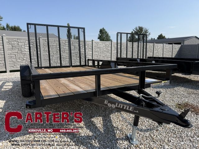 78905 *NEW* 2027 DOOLITTLE 84" X 12' S/A TUBE-TOP UTILITY TRAILER W/ 5' SPRING-ASSISTED RAMP GATE!