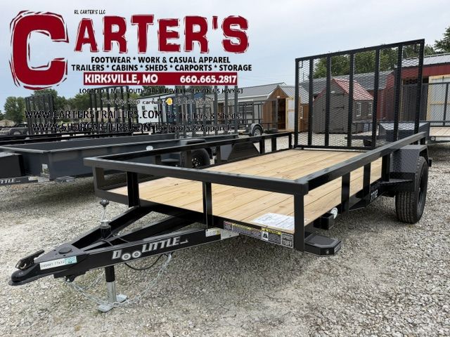 79044 *NEW* 2027 DOOLITTLE 77" X 12' TUBE-TOP S/A UTILITY TRAILER W/ 5' EZ-LIFT SPRING-ASSISTED RAMP GATE! *5 YEAR FRAME WARRANTY!*