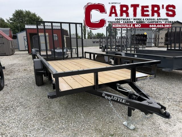 79044 *NEW* 2027 DOOLITTLE 77" X 12' TUBE-TOP S/A UTILITY TRAILER W/ 5' EZ-LIFT SPRING-ASSISTED RAMP GATE! *5 YEAR FRAME WARRANTY!*