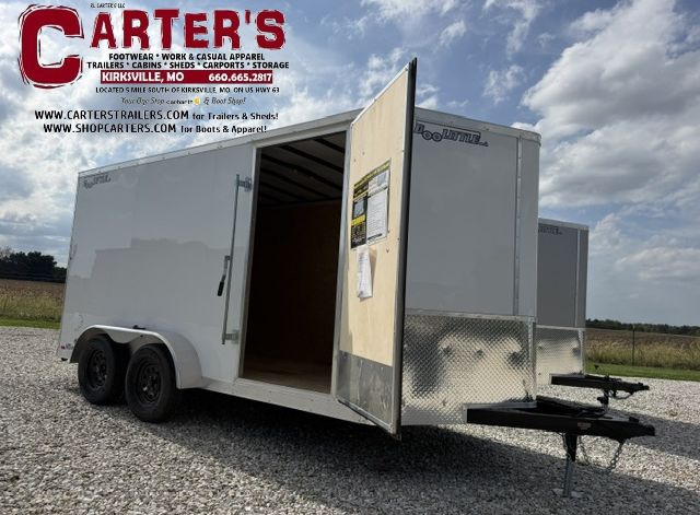 77675 ~*PRE-OWNED*~ 2026 DOOLITTLE 7' X 14' T/A CARGO TRAILER W/ REAR RAMP DOOR &amp; SIDE DOOR!