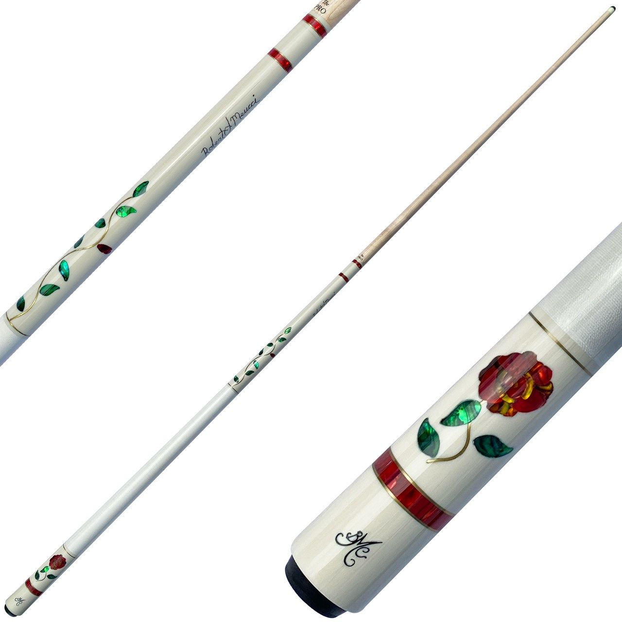 BMC Glass Rose- White/Red