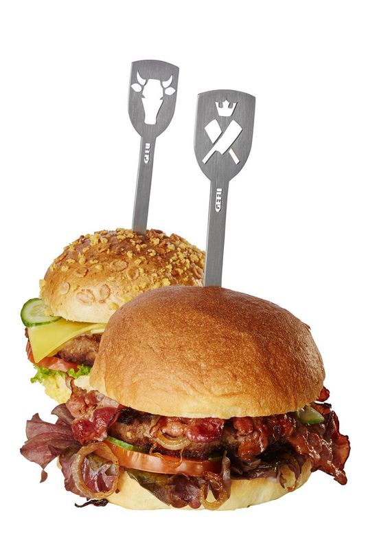 BBQ Skewer Markers ( Axe &amp; Bull) (2 pc)