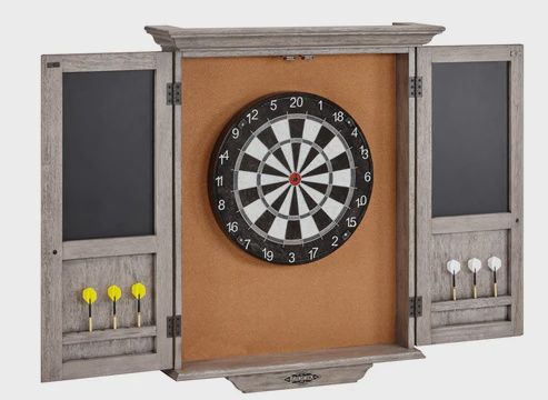 Brunswick Dartboard Cabinet, color: Rustic grey