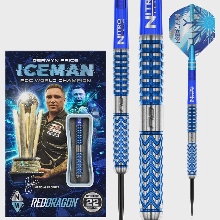 Gerwyn Price-Glacier- Steel Tip, weight: 22g (2801)