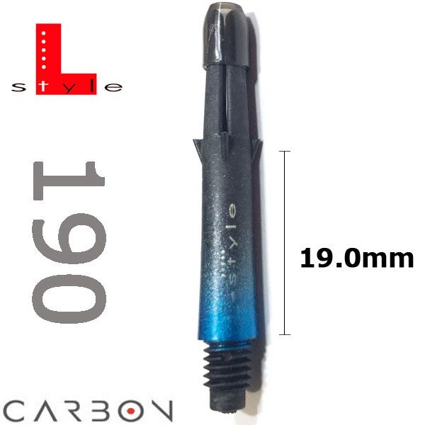 Two Tone Carbon Shaft, Style: 190, color: Blue
