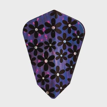 V-Lux Flights- Fantail, Design: Purple Flowers