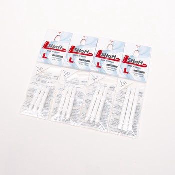 L shaft- Locked- Straight- White