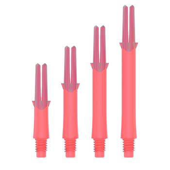 L shaft- Locked- Straight- Clear Red, Length: 130