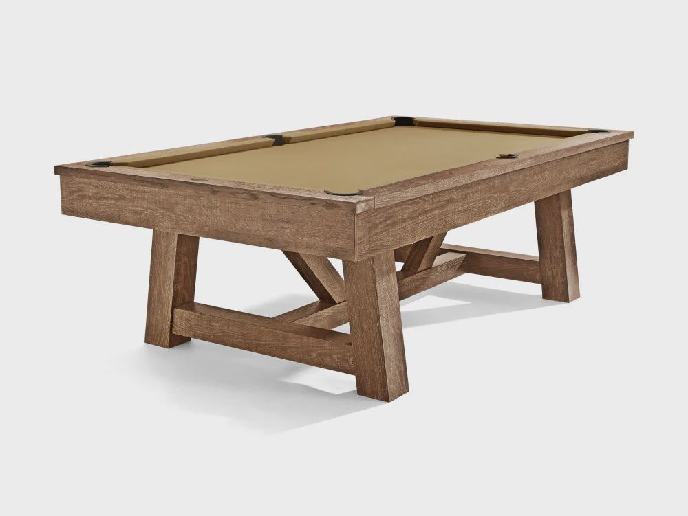 Botanic -7ft Pool Table, color: Rustic Dark Brown, size: 7 Ft