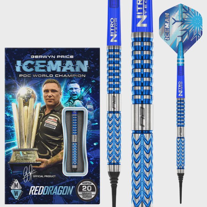 Gerwyn Price-Glacier-Soft Tip, weight: 20g (2811)