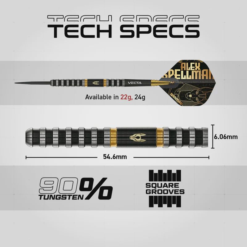 Alex Spellman Steel Tip, weight: 22G(1542.22)