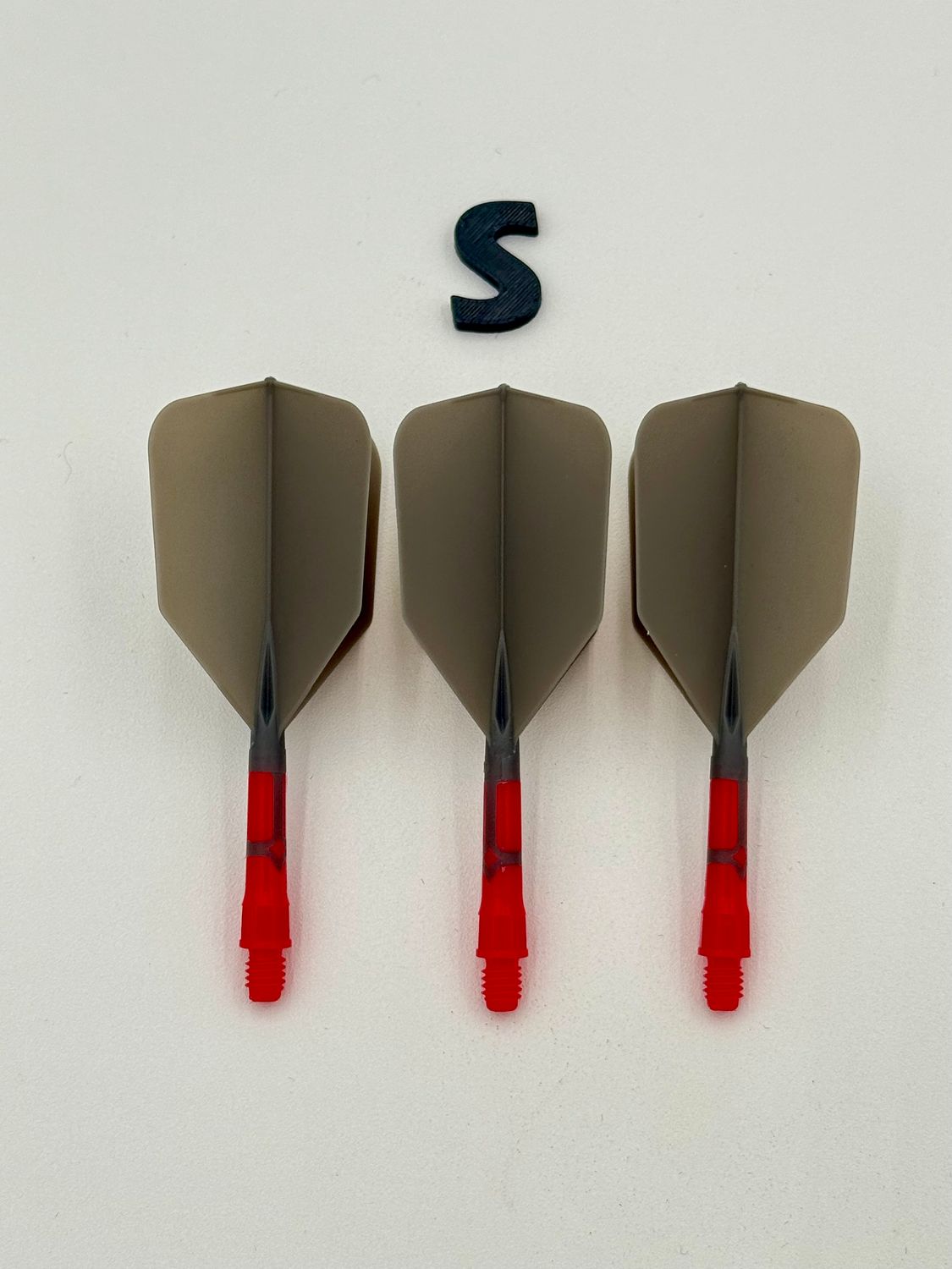 Rost T19-Big Wing-Grey Flight/Red Shaft, size: Short