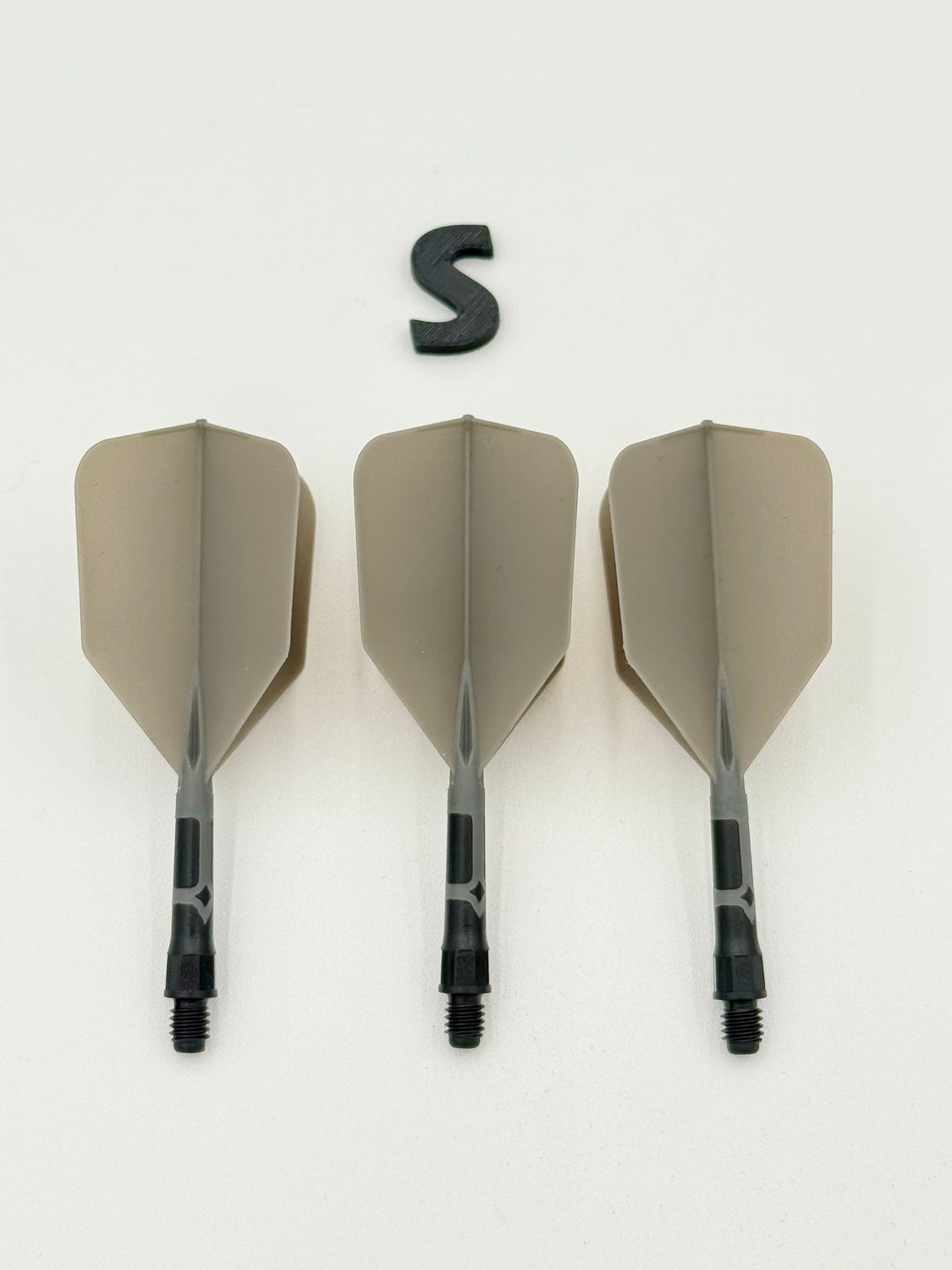 Rost T19-Big Wing-Grey Flight/Black Shaft, size: Short