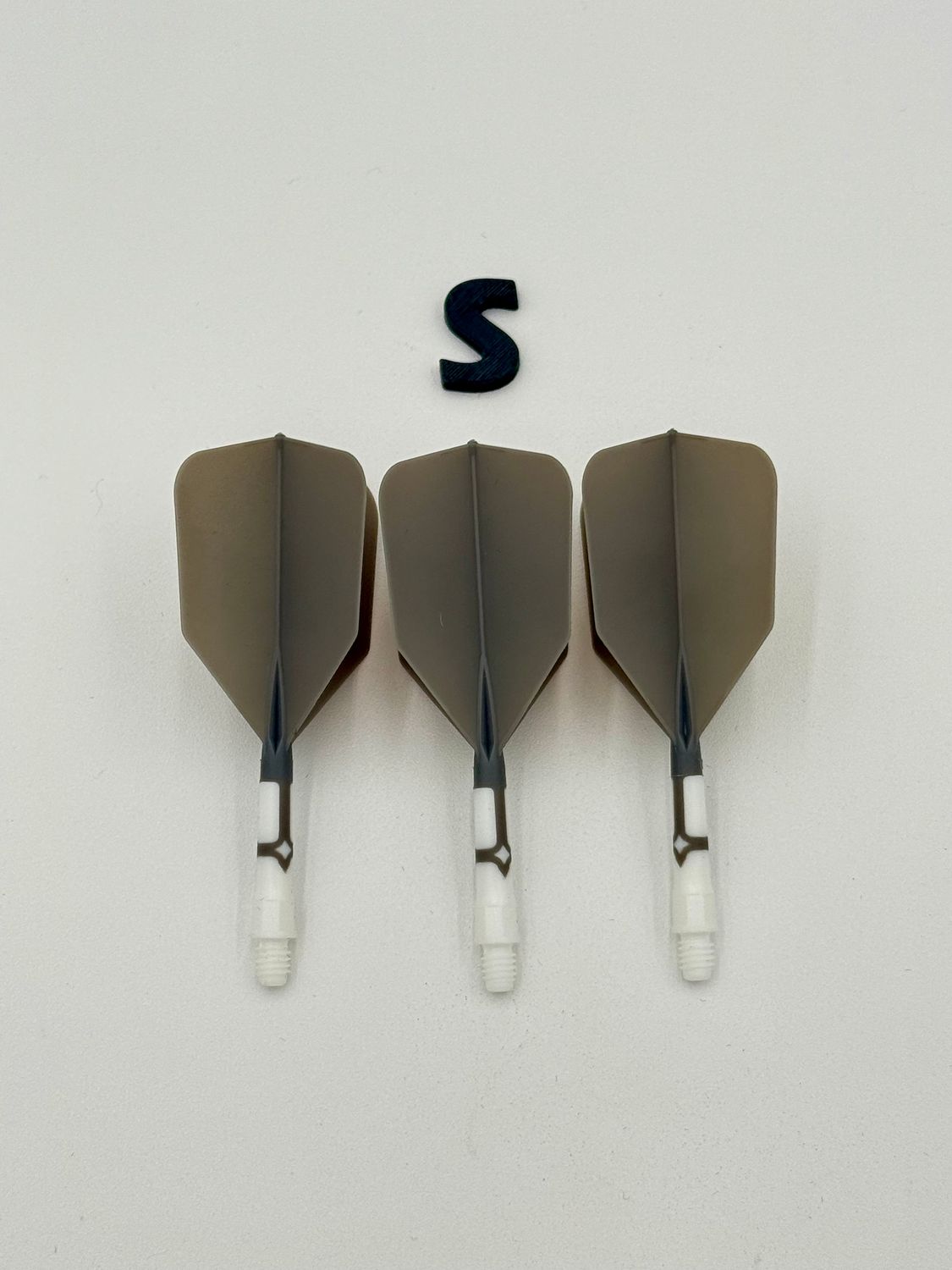 Rost T19-Big Wing-Grey Flight/White Shaft, size: Short