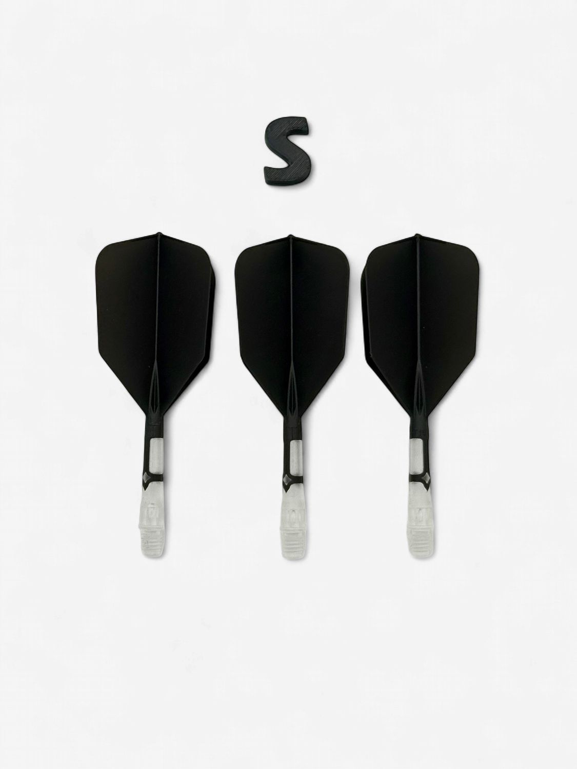 Rost T19-Big Wing- Black Flight/Clear Shaft, size: Short