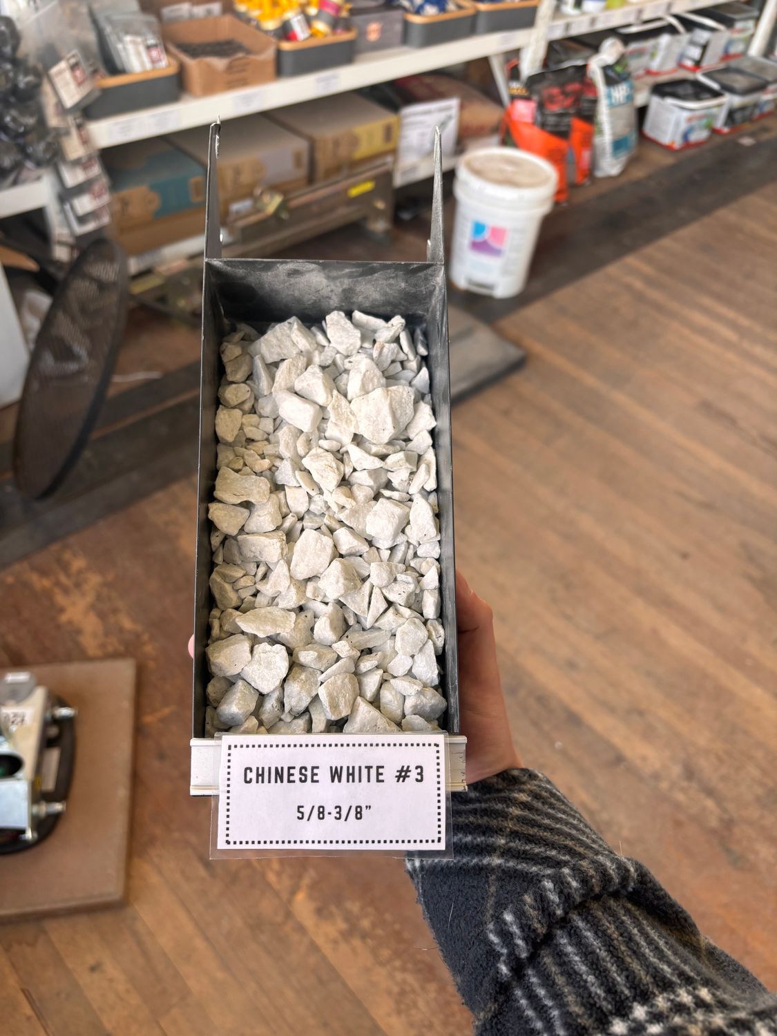 Chinese White 5/8&quot; - 3/8&quot; Bag