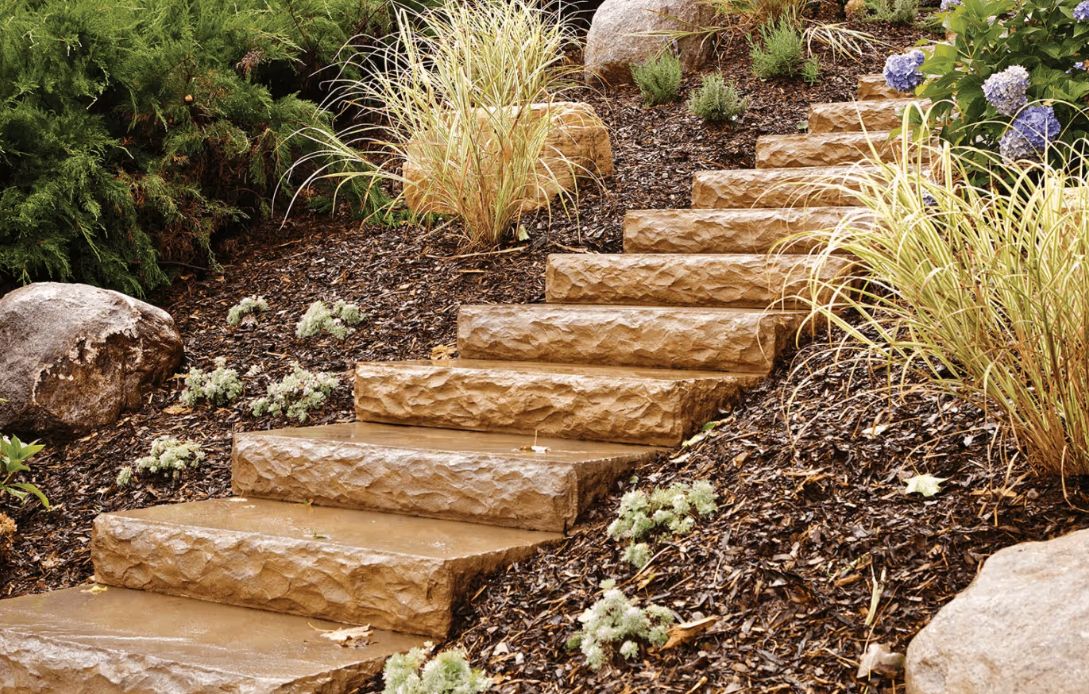 Dimensional Step 48&quot;x18&quot;x7&quot;- Western Buff, FULL PALLET
