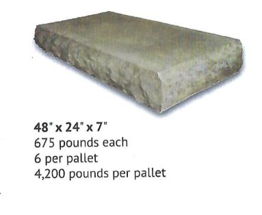 Dimensional Step 48"x24"x7"- Silver Legacy, FULL PALLET