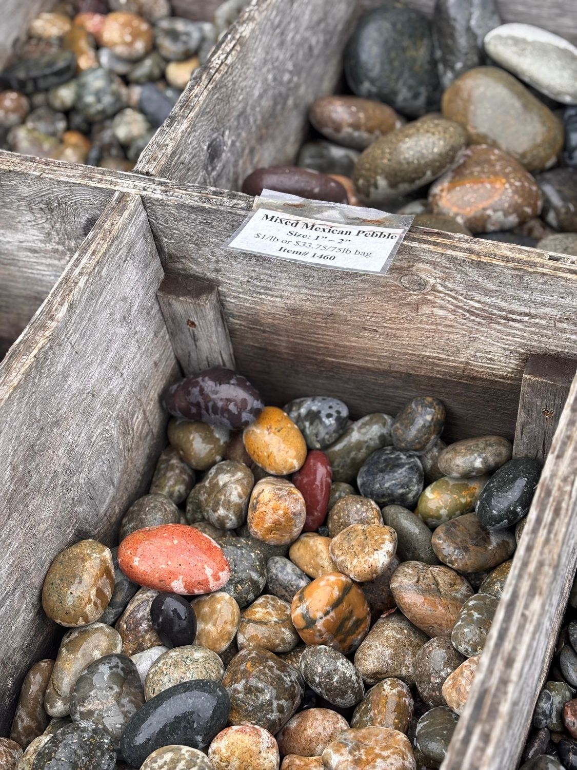 Mixed Mexican 1"-2" Pebble Bag, 50 lb