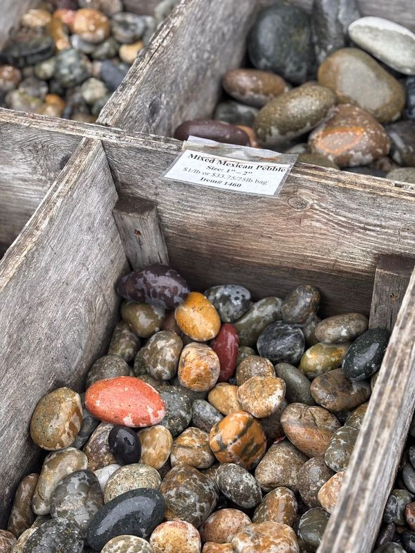 Mixed Mexican 1"-2" Pebble Bag, 50 lb