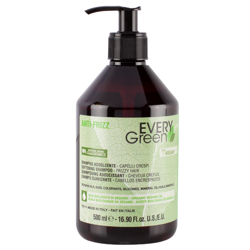 EVERY GREEN ANTI-FRIZZ SOFTENING SZAMPON NAWILŻAJĄCO - ZMIĘKCZAJĄCY 500 ml