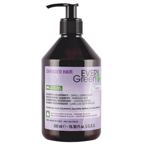 EVERY GREEN DAMAGED HAIR SZAMPON ODBUDOWUJĄCY WŁOSY ZNISZCZONE 500 ml
