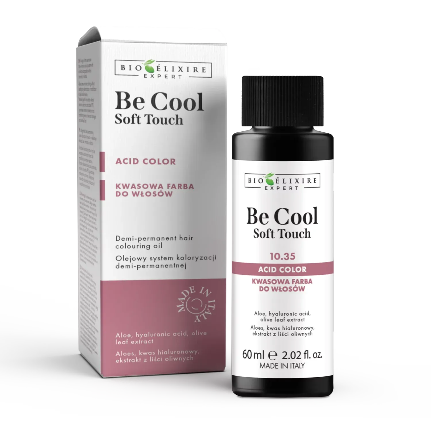 Bioelixire Expert Be Cool Soft Touch kwasowa farba do włosów półtrwała 60ml, nr: 9.13