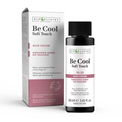Bioelixire Expert Be Cool Soft Touch kwasowa farba do włosów półtrwała 60ml, nr: 7.3