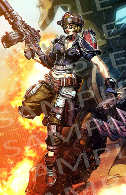 Borderlands 3: Moze - Autographed Holographic Poster