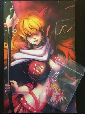 One Piece: Mistress Sadie - Signed Autograph Card &amp; Phone Charm Bundle