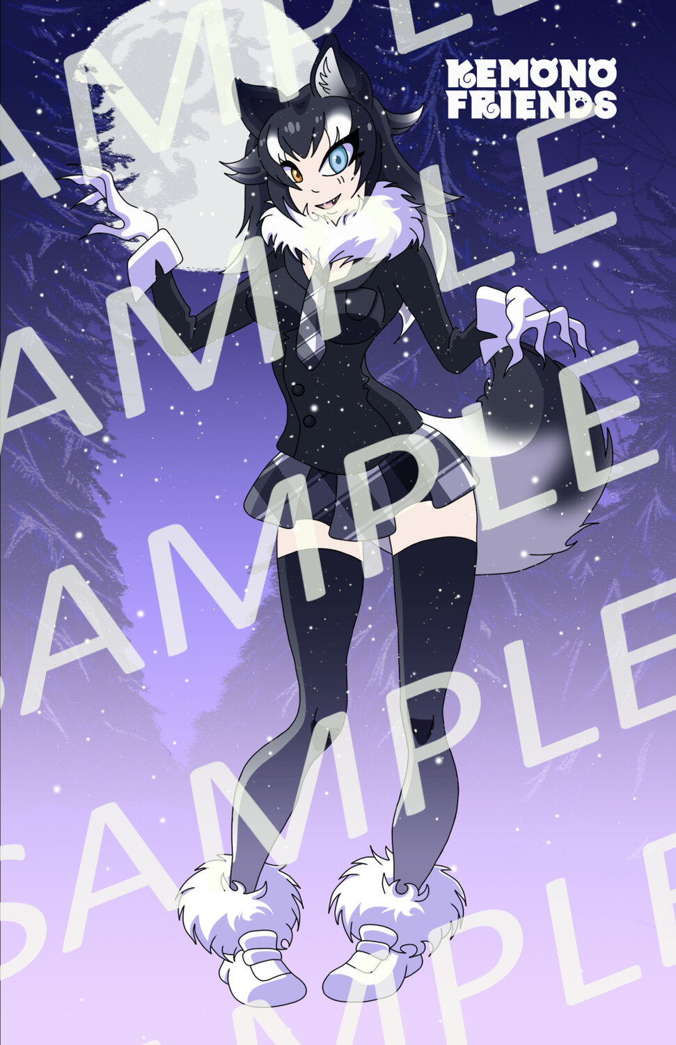 Kemono Friends: Gray Wolf - Signed Autograph Card