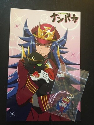 NANBAKA: Momoko &amp; Kuu - Signed Autograph Card &amp; Phone Charm Bundle