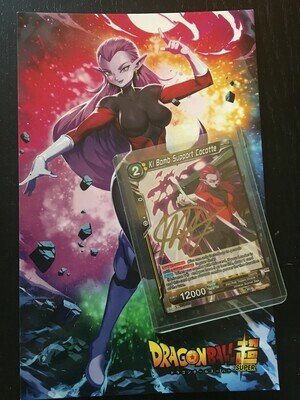 Dragon Ball Super: Cocotte - Signed Autograph Card &amp; Trading Card Bundle